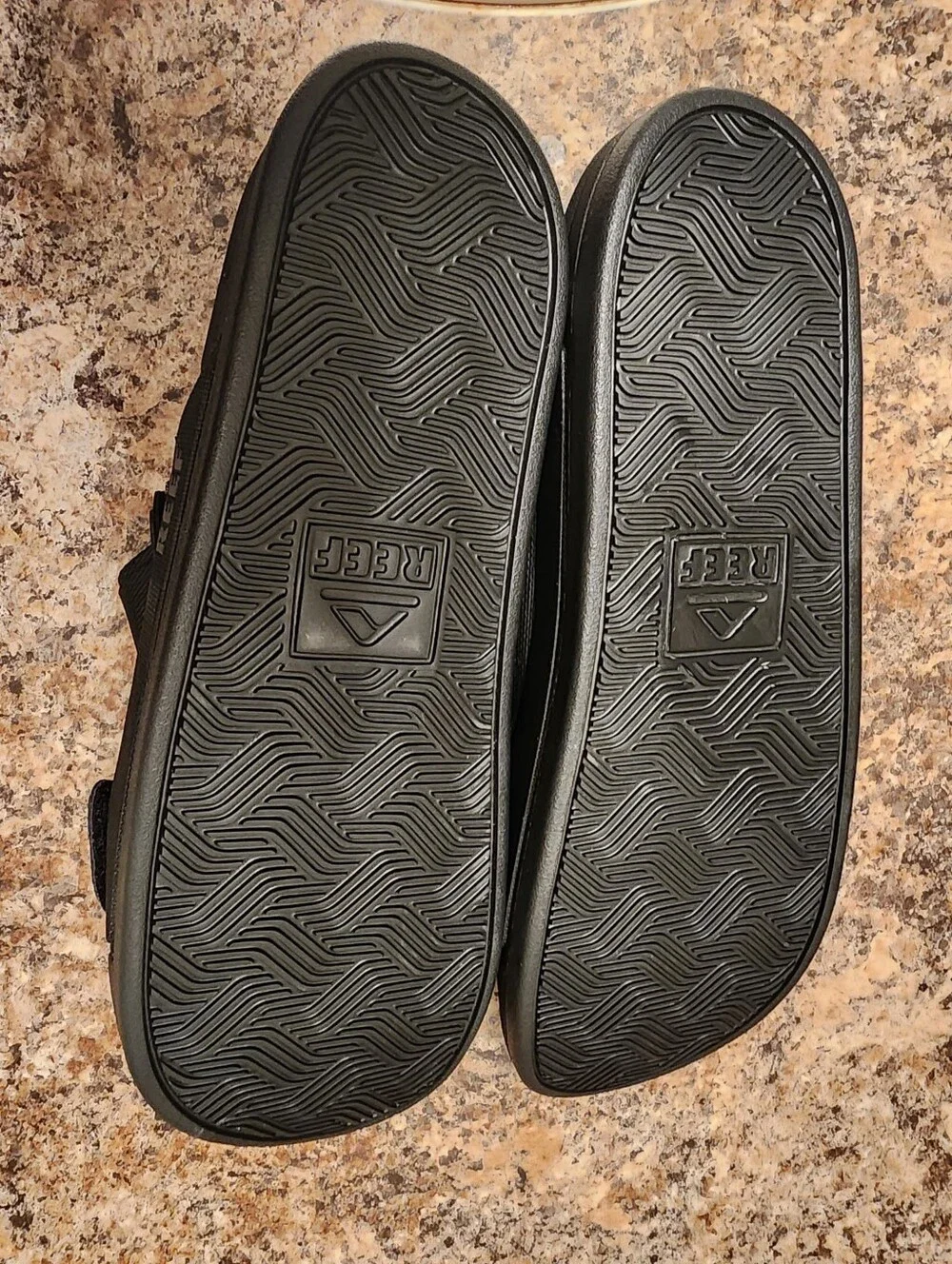 REEF Cushion Tradewind Men’s Sandals Black Size 10 Adjustable Straps NEW